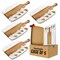 Makerflo Wood Marble Serving Board for Kitchen | Cutting Board Ideal for Personalization (Laser Engraving, Epoxy, UV DTF, Vinyl) | Individually Wrapped